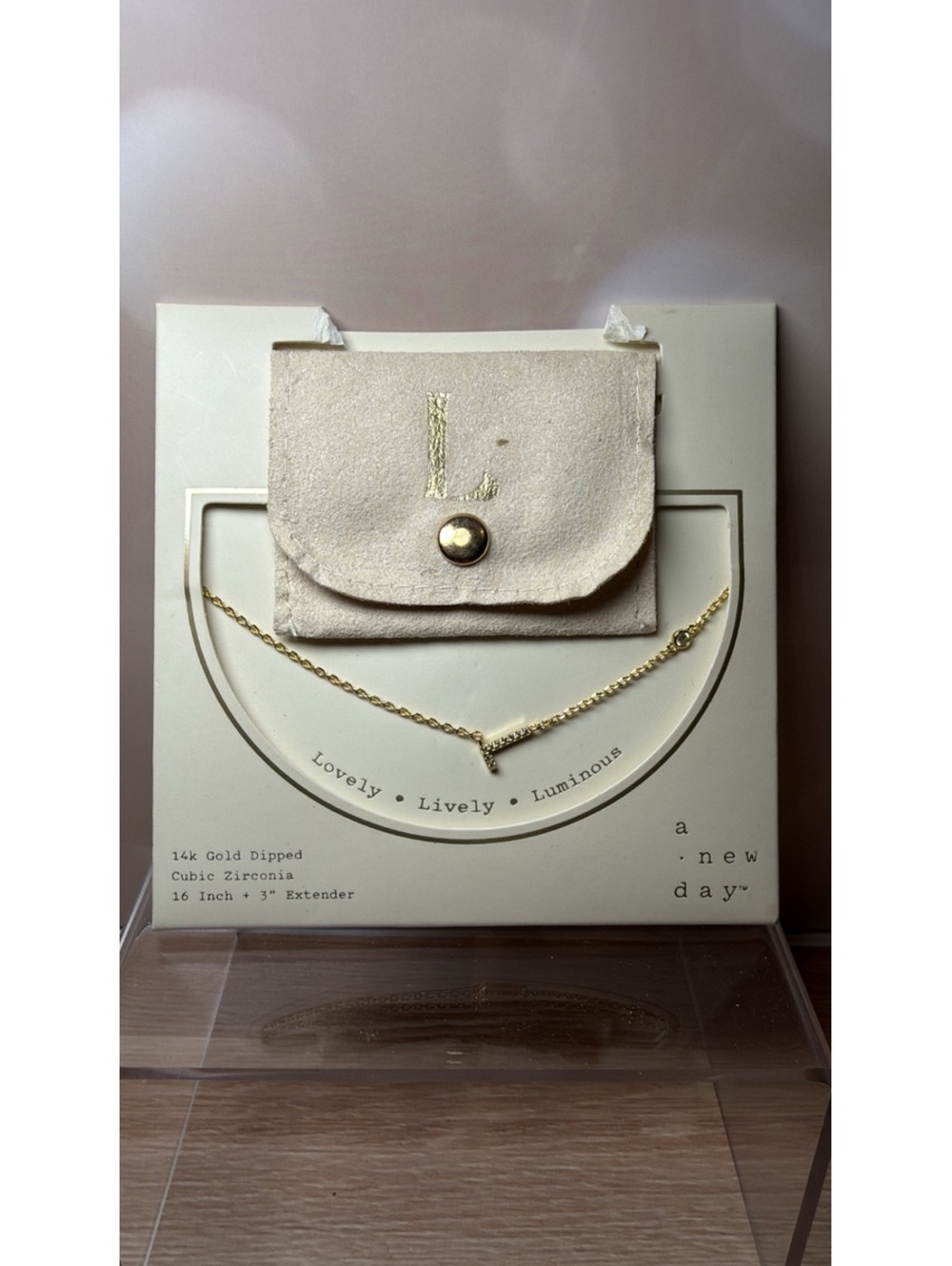 L Initial Necklace | a new day